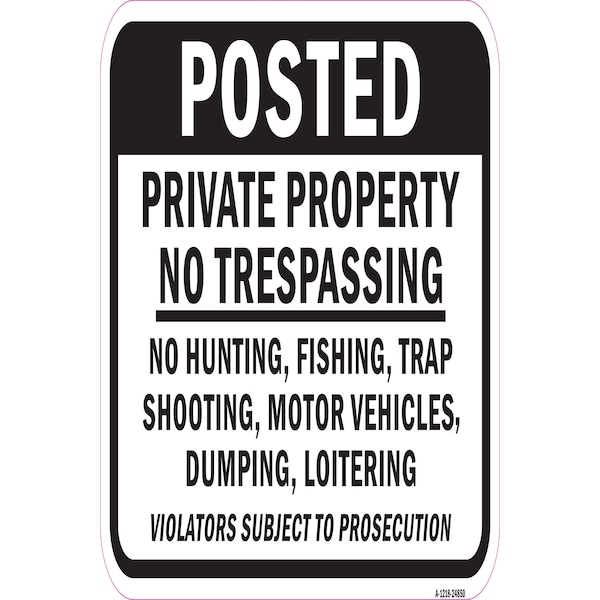 Signmission Safety Sign, 12 in Height, Aluminum, 24850 A-1218-24850 - main